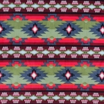 Sun Valley Olive Native American Fleece Fabric	